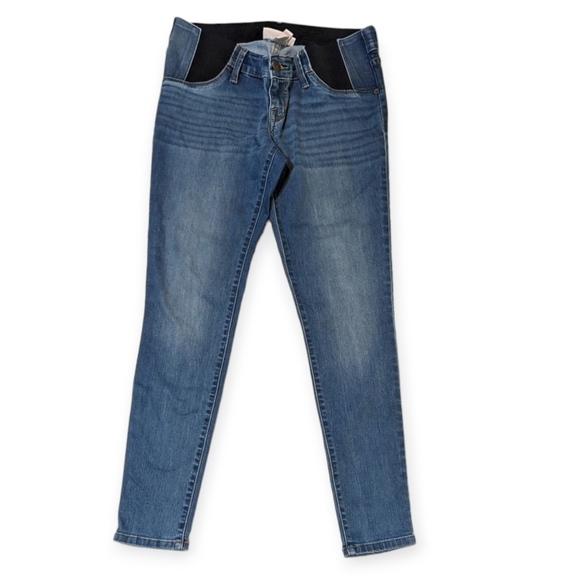 Isabel Maternity Medium Wash Denim Stretch Side Panel Jeans Jegging Size 2/26R - Picture 1 of 4